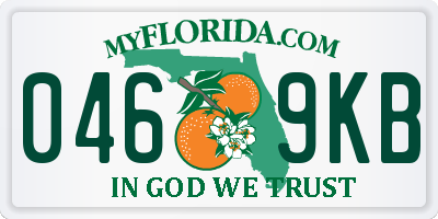 FL license plate 0469KB