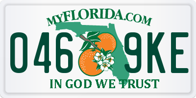 FL license plate 0469KE