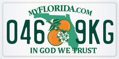 FL license plate 0469KG