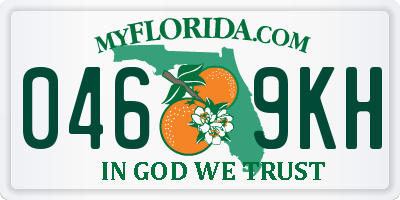 FL license plate 0469KH