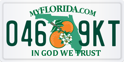 FL license plate 0469KT