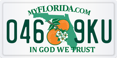 FL license plate 0469KU