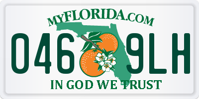 FL license plate 0469LH
