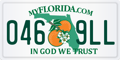 FL license plate 0469LL