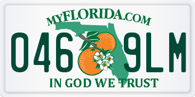 FL license plate 0469LM