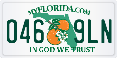 FL license plate 0469LN