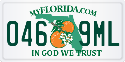 FL license plate 0469ML