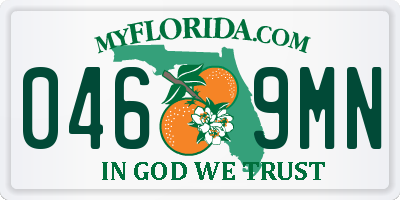 FL license plate 0469MN