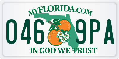 FL license plate 0469PA