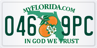 FL license plate 0469PC