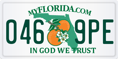 FL license plate 0469PE