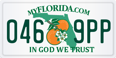 FL license plate 0469PP