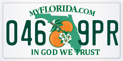 FL license plate 0469PR