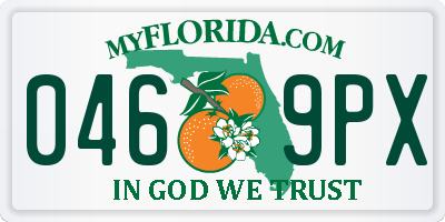 FL license plate 0469PX