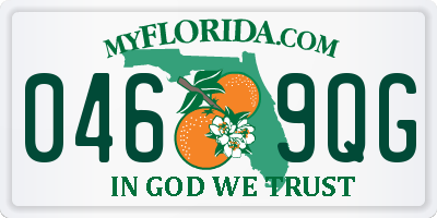 FL license plate 0469QG