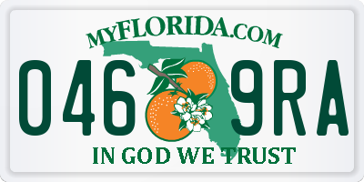 FL license plate 0469RA