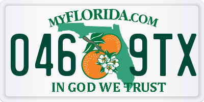 FL license plate 0469TX