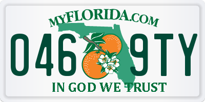 FL license plate 0469TY