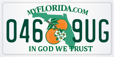 FL license plate 0469UG