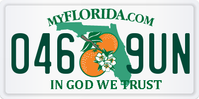 FL license plate 0469UN