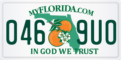 FL license plate 0469UO