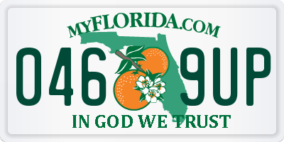 FL license plate 0469UP