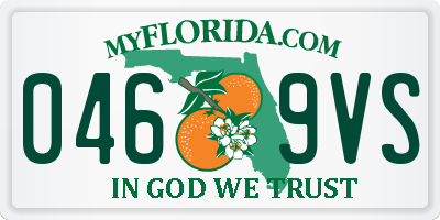 FL license plate 0469VS