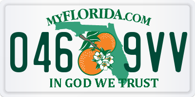 FL license plate 0469VV
