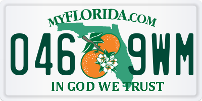 FL license plate 0469WM