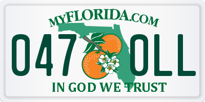 FL license plate 0470LL