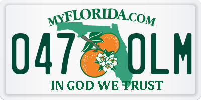 FL license plate 0470LM