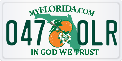 FL license plate 0470LR