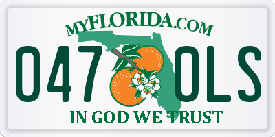 FL license plate 0470LS