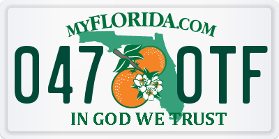 FL license plate 0470TF