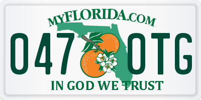 FL license plate 0470TG