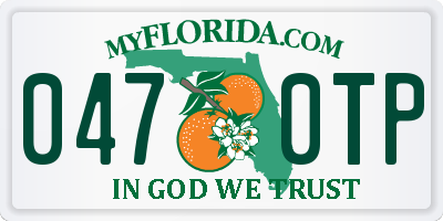 FL license plate 0470TP