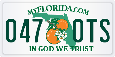FL license plate 0470TS