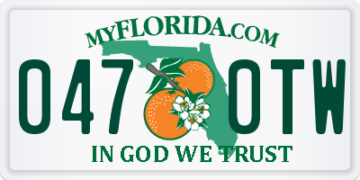 FL license plate 0470TW