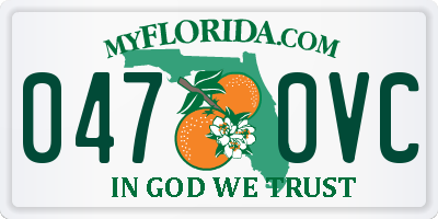 FL license plate 0470VC