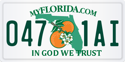 FL license plate 0471AI