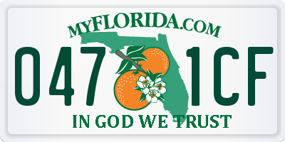 FL license plate 0471CF