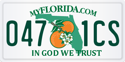 FL license plate 0471CS