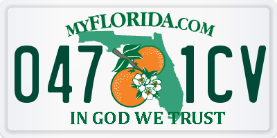 FL license plate 0471CV