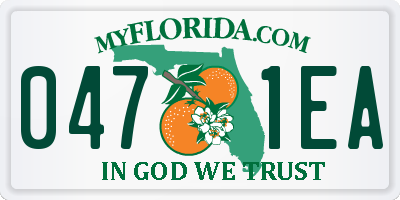 FL license plate 0471EA