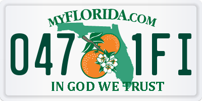 FL license plate 0471FI