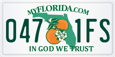 FL license plate 0471FS