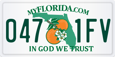 FL license plate 0471FV