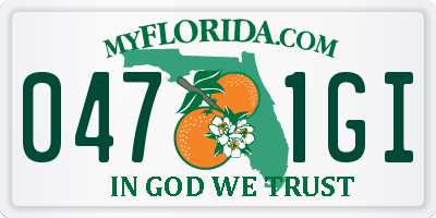 FL license plate 0471GI