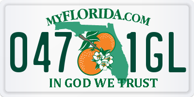 FL license plate 0471GL