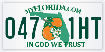 FL license plate 0471HT